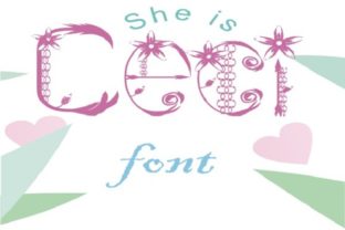 Ceci Decorative Font: Romantic Charm for Handmade Products