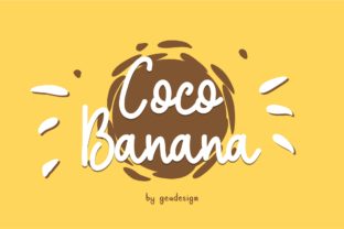 Coco Banana: A Handwritten Font for Web Designers