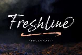 Freshline: A Textured Brush Font for Handmade Product Makers