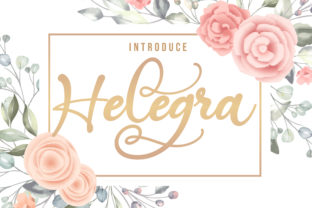 Helegra: A Summery Calligraphy Font for Handmade Products