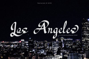 Los Angeles Font: Bold Script for Handmade Products and Printables