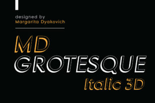 MD Grotesque Italic 3D: The Typeface for Scroll-Stopping Content