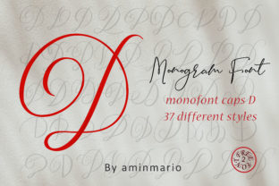 Monogram D Monofont Caps D for Practical Business Branding