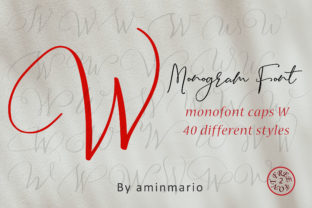 Monogram W Monofont Caps W: A Hand Lettered Typeface for Makers and Designers