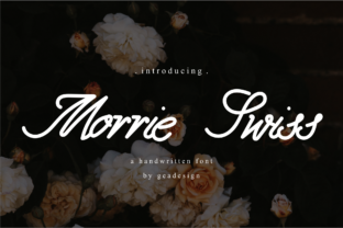 Morrie Swiss: A Handwritten Font That Works for Real Products