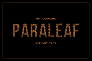 Paraleaf: A Nature-Inspired Decorative Font for Handmade Products