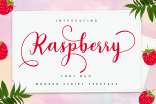 Raspberry Duo: A Handwritten Typeface for Small Business Branding
