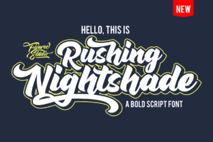 Rushing Nightshade: A Bold Script Font for Scroll-Stopping Content