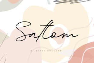 Satlom: A Script Typeface Built for Digital Elegance
