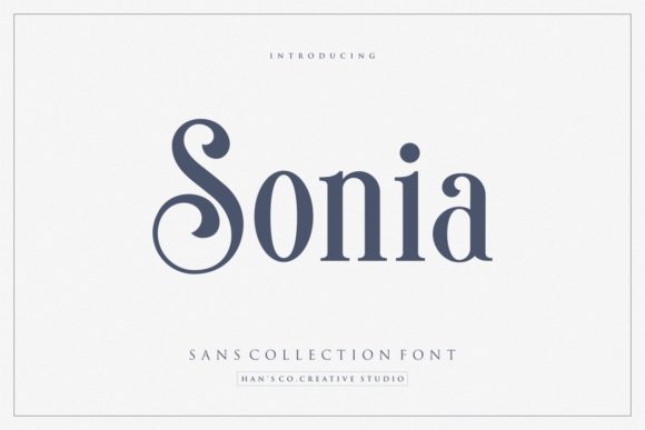 Sonia: A Cool Serif Font for Elegant Brand Design