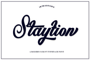 Staytion Script: A Modern Calligraphy Typeface for Crafters